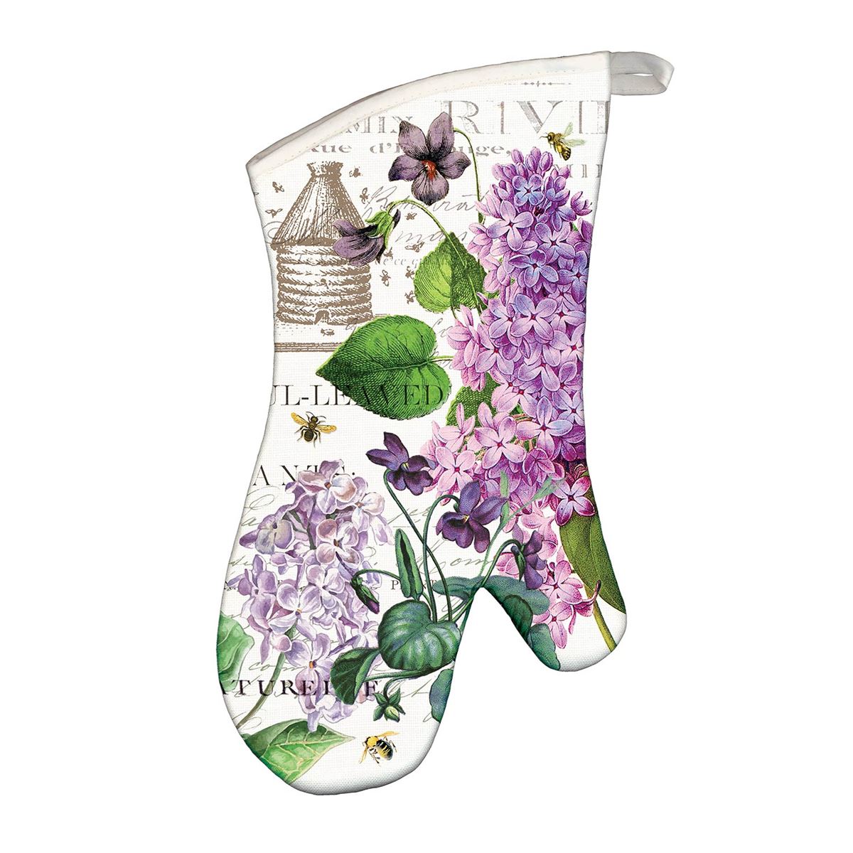 Michel Design Works Lilac and Violets Oven Mitt – Mulberry Manor